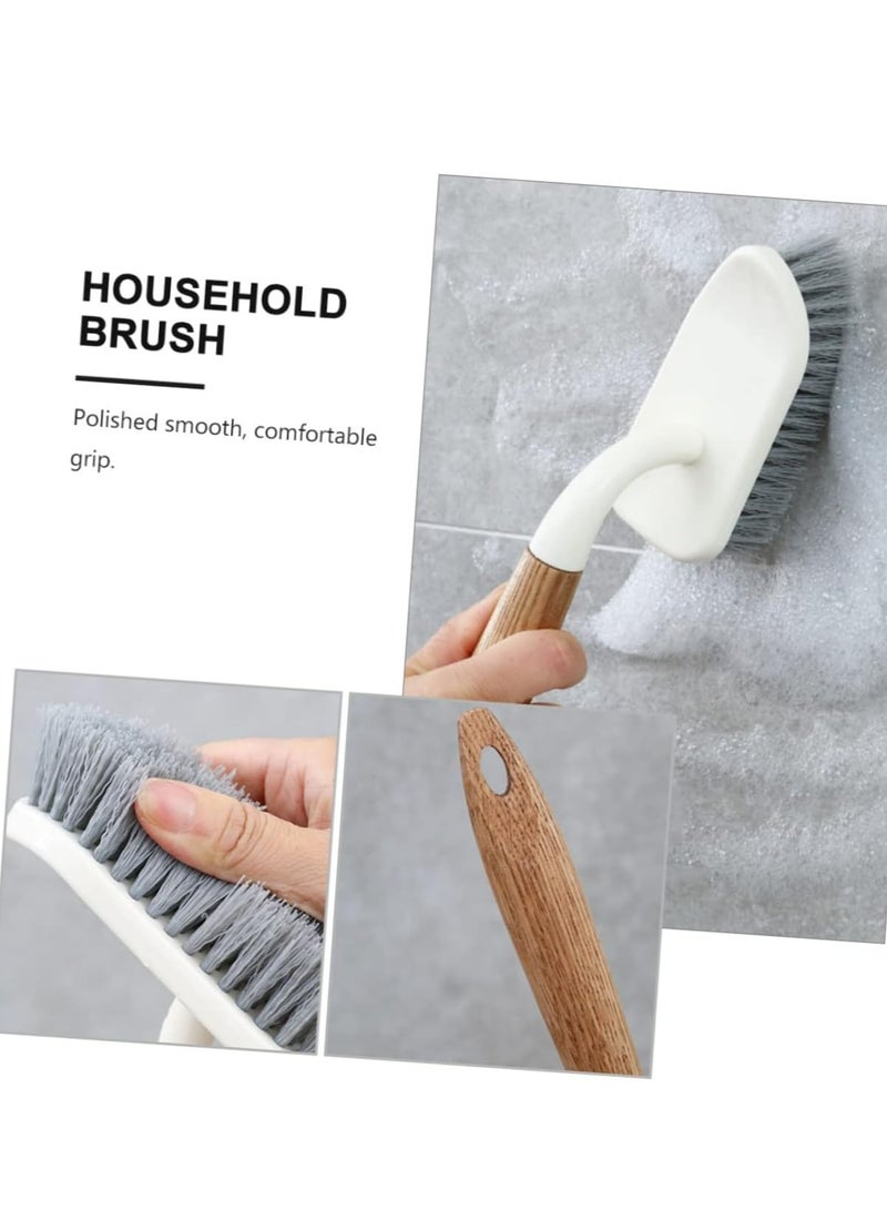 إسكدنيا 2 قطعة فرشاة تنظيف للأرض البيضاء مع مقود خشبي - Image 4