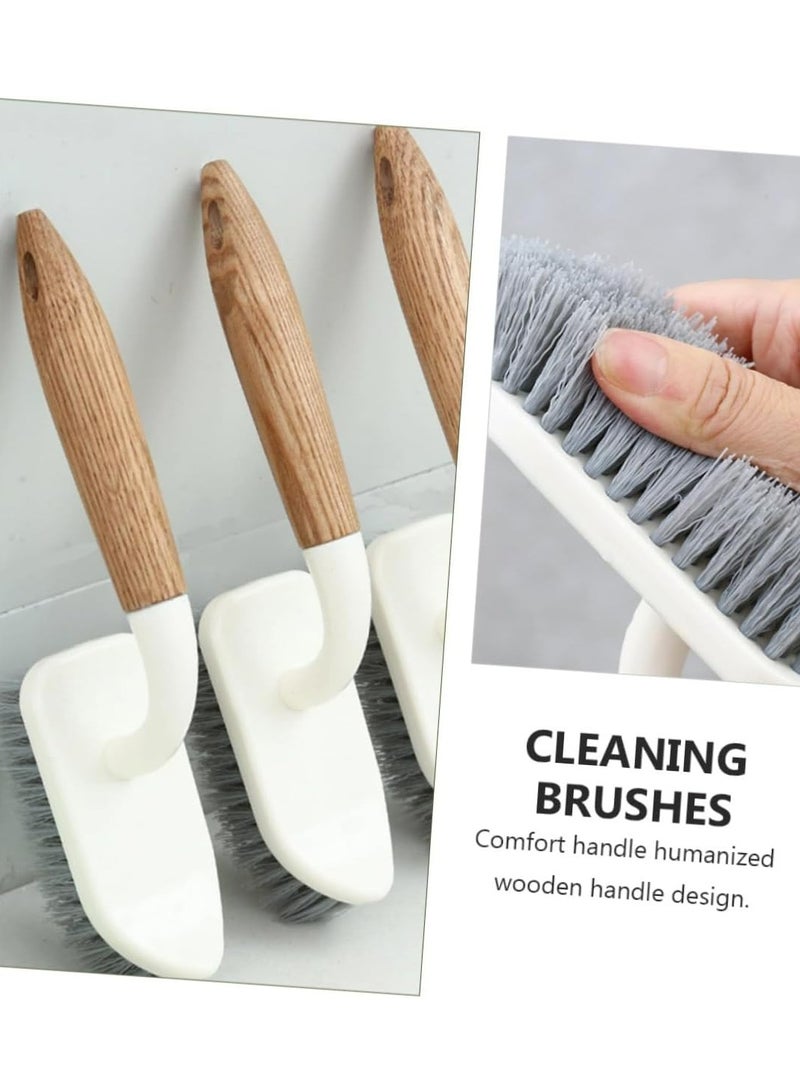 إسكدنيا 2 قطعة فرشاة تنظيف للأرض البيضاء مع مقود خشبي - Image 3