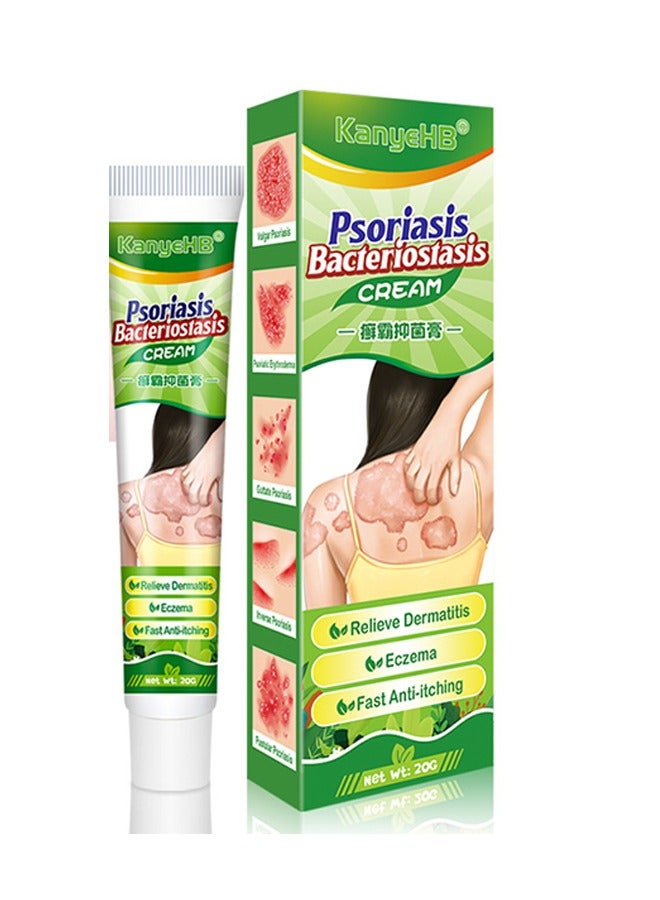 Antibacterial Cream for Psoriasis and Eczema Antifungal Cream, Helps Eczema, Ringworm Anti-Itch Cream with Gentler and Safer Herbal Ingredients Quickly Relives Itching for Face & Body