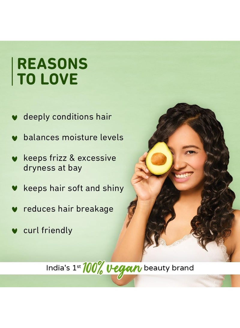 Plum Avocado NourishUp Hair Mask For FrizzFree Hair Contains Avocado Oil Argan Oil Shea Butter Hair Spa Treatment For Smooth Hair 100 Vegan, White, 250 gram - Image 5