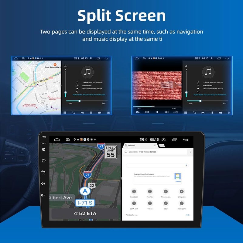 فيريكس مناسب لسيارة KIA Optima ستيريو Optima K5 شاشة أندرويد K5 2016-2020 مع Apple Carplay Android Auto لاسلكي واي فاي DSP FM&AM BT AHD كاميرا متضمنة واجهة سريعة (2 + 32 جيجابايت Carplay 4CORE) - Image 5