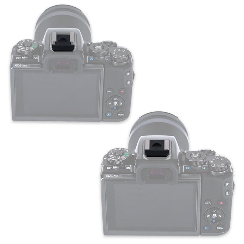 JJC 2 PCS Camera Hot Shoe Cover Cap Protector for Canon EOS R100 R5 R6 RP R 7D Mark II 6D Mark II 5D Mark IV III 1D Mark IV M50 M5 Mark II Rebel T8i T7i T7 T6i T6 T5 SL3 SL2 Camera & More-Black - Image 4