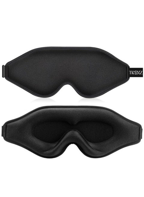 3D Sleep Mask - Light-Blocking Eye Mask for Better Sleep Anytime, Anywhere, Comfortable and Lightweight, Perfect for Travel and Relaxation