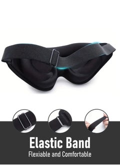 TRENZ 3D Sleep Mask - Light-Blocking Eye Mask for Better Sleep Anytime, Anywhere, Comfortable and Lightweight, Perfect for Travel and Relaxation  - Image 2