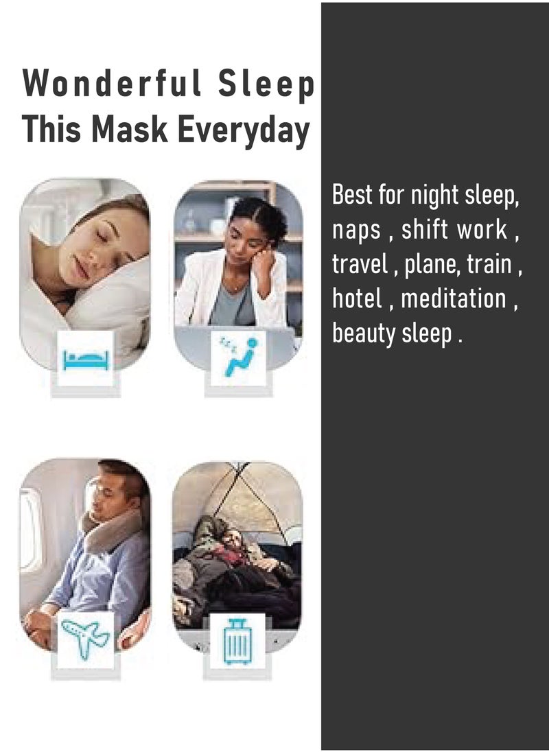 3D Sleep Mask - Light-Blocking Eye Mask for Better Sleep Anytime, Anywhere, Comfortable and Lightweight, Perfect for Travel and Relaxation - pzsku/Z79564175DC095C2902A3Z/45/_/1736550233/c296b7e4-3b76-46d1-9f28-f476766be1f8