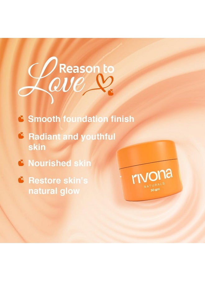 RIVONA NATURALS Rivona Naturals Honey & Saffron Face Cream | Brightening face cream with niacinamide and kojic | Glowing and Nourishing Skin | For Men,Women |Vegan,Dermatologically | 50 gm  - Image 4