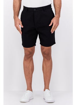 French Connection Men Solid Chino Shorts, Black  - Image 1