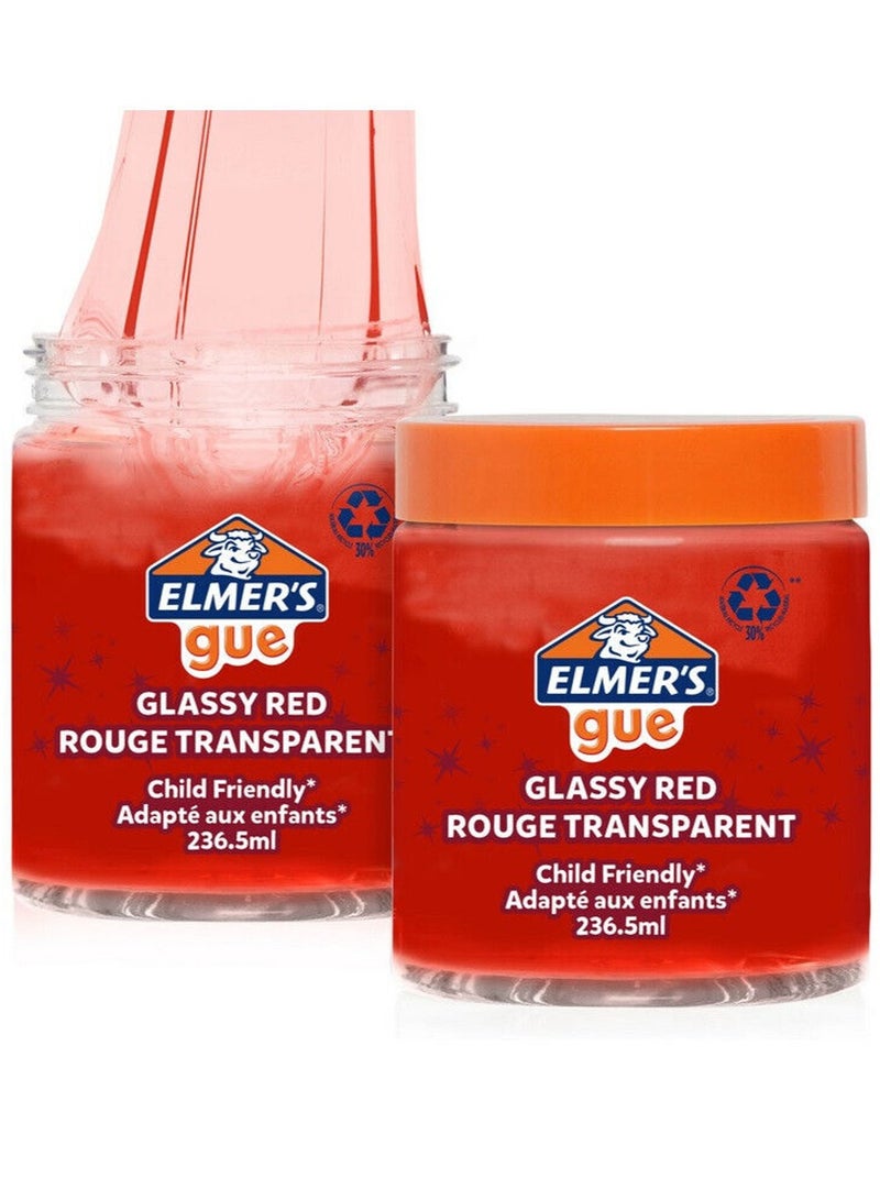 ELMER'S سلايم جاهز 236 مل شفاف أحمر - Image 1