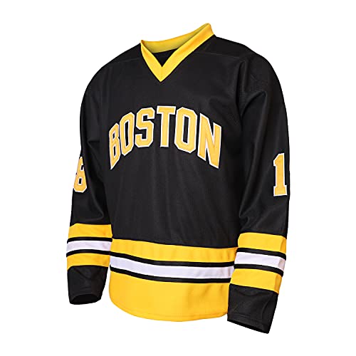 MESOSPERO Happy Gilmore 18 Adam Sandler 1996 Black Ice Hockey Jersey Men (Black, Medium, m) - Image 3