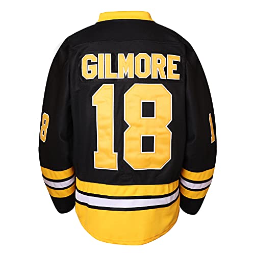 MESOSPERO Happy Gilmore 18 Adam Sandler 1996 Black Ice Hockey Jersey Men (Black, Medium, m) - Image 4
