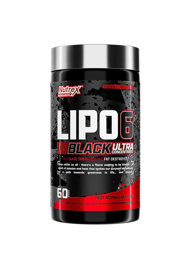 Nutrex Research Lipo 6 Black Ultra Concentrate 60 Caps  - Image 1