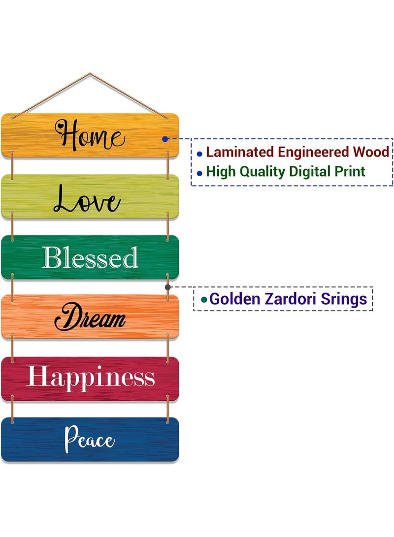 ديكور هيلز ديكورات جدارية خشبية بتصميم عتيق من Decorhills، قطع ديكور منزلية كبيرة ومتعددة الألوان - ديكورات خارجية ملهمة للفناء والحديقة - ديكورات معلقة مقاومة للعوامل الجوية - Image 3