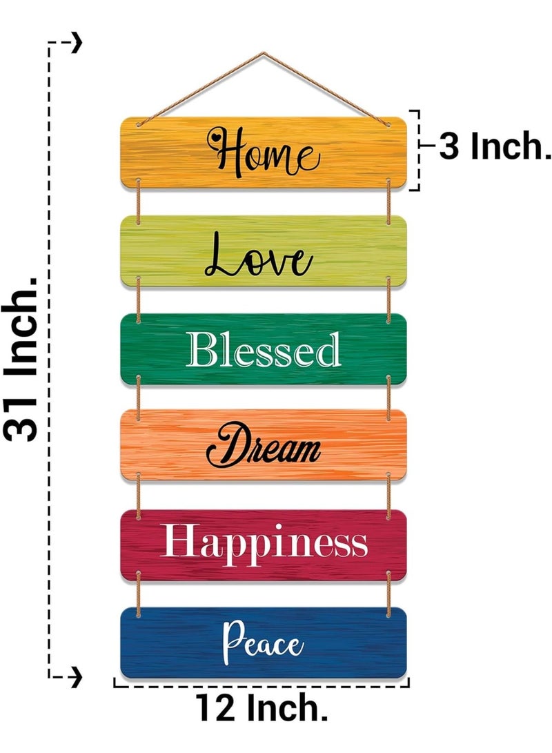 ديكور هيلز ديكورات جدارية خشبية بتصميم عتيق من Decorhills، قطع ديكور منزلية كبيرة ومتعددة الألوان - ديكورات خارجية ملهمة للفناء والحديقة - ديكورات معلقة مقاومة للعوامل الجوية - Image 4