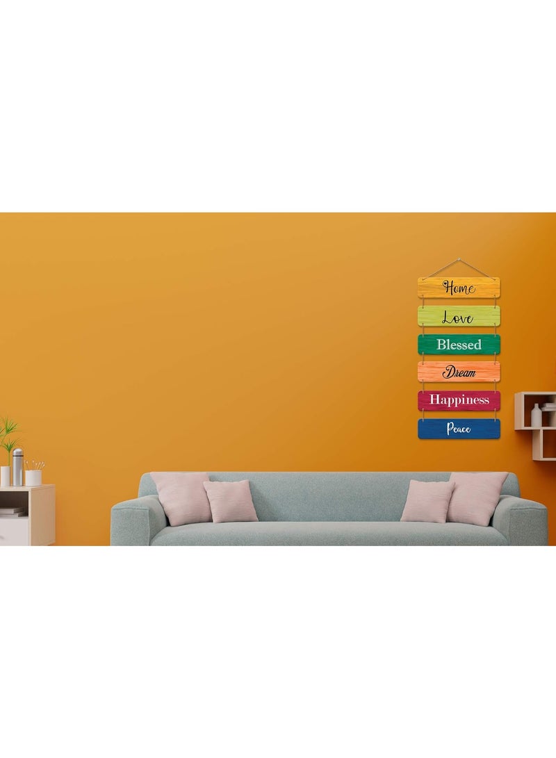 ديكور هيلز ديكورات جدارية خشبية بتصميم عتيق من Decorhills، قطع ديكور منزلية كبيرة ومتعددة الألوان - ديكورات خارجية ملهمة للفناء والحديقة - ديكورات معلقة مقاومة للعوامل الجوية - Image 5