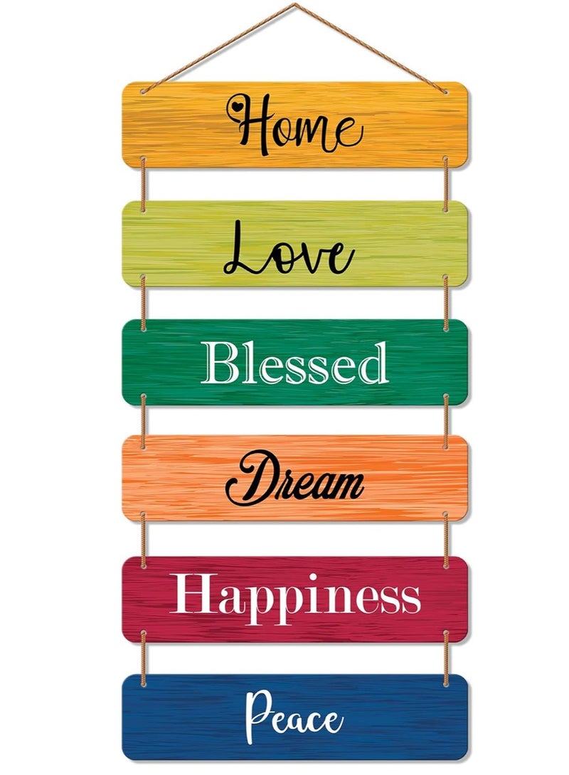 ديكور هيلز ديكورات جدارية خشبية بتصميم عتيق من Decorhills، قطع ديكور منزلية كبيرة ومتعددة الألوان - ديكورات خارجية ملهمة للفناء والحديقة - ديكورات معلقة مقاومة للعوامل الجوية - Image 1