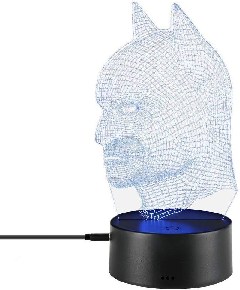 Al Raied ARS® 3D Illusion Night Light, 7 Color Touch Desk Lamp - Image 1
