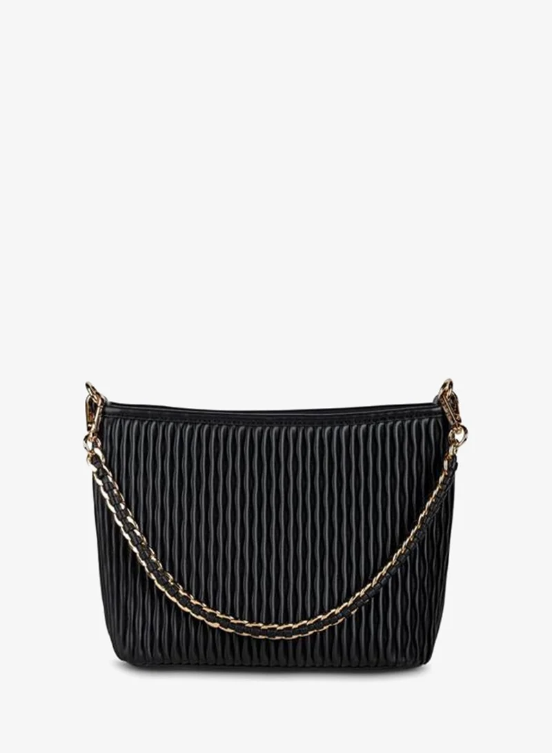Vincci Black Women Chain Detailed Shoulder Bag for Women | Best Price UAE