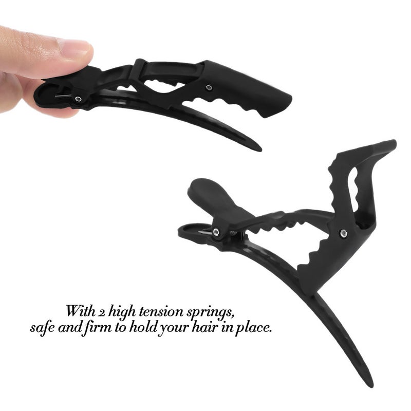 6-Piece Hair Sectioning Grip Clips Black - Image 5
