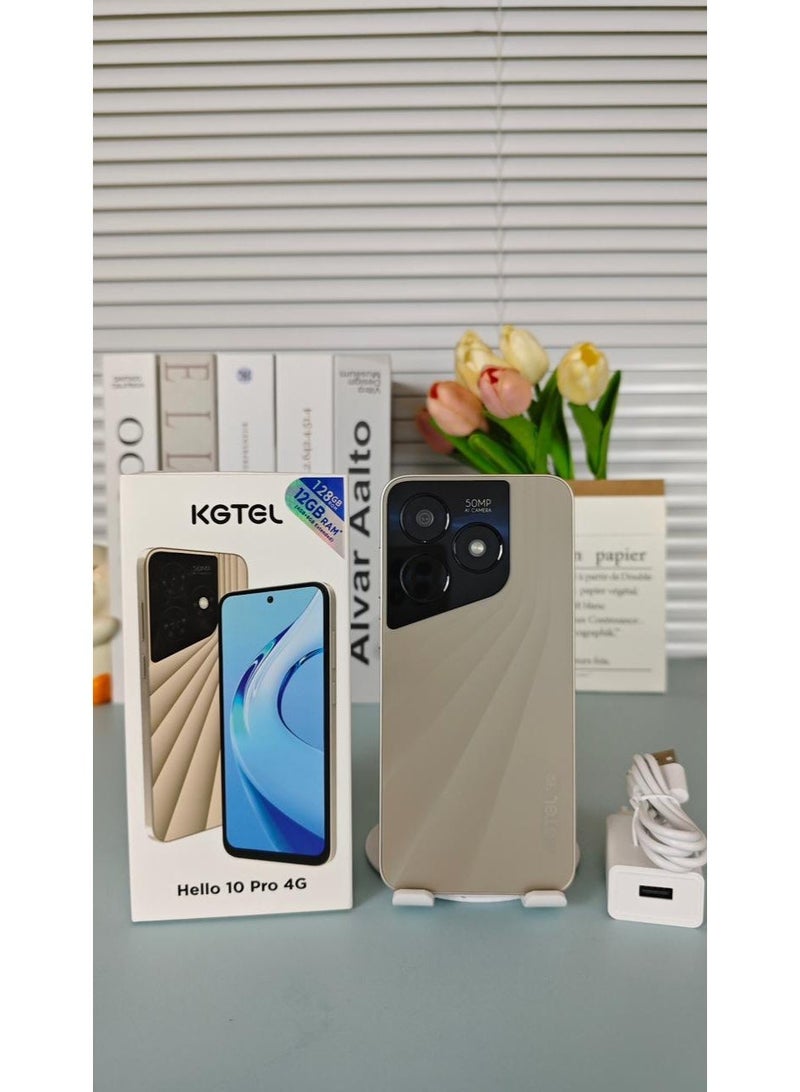 kgtel Hello 10 Pro 6.67" HD+ Display 5000mAh battery (4+8)GB RAM 128GB ROM Gold - Image 2