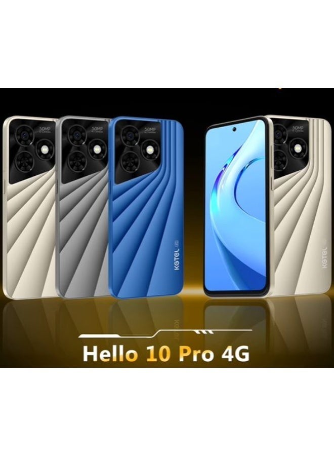 kgtel Hello 10 Pro 6.67" HD+ Display 5000mAh battery (4+8)GB RAM 128GB ROM Gold - Image 3