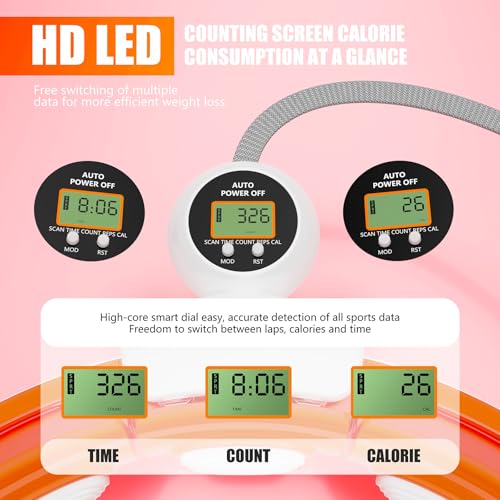 FYA Smart Hula Infinity Hoop for Weight Loss, Fitness Quiet Hula Circle with Ball and Counter, Exercise Hoop for Women Slimmer Waist, Abs Workout Equipment - Image 4
