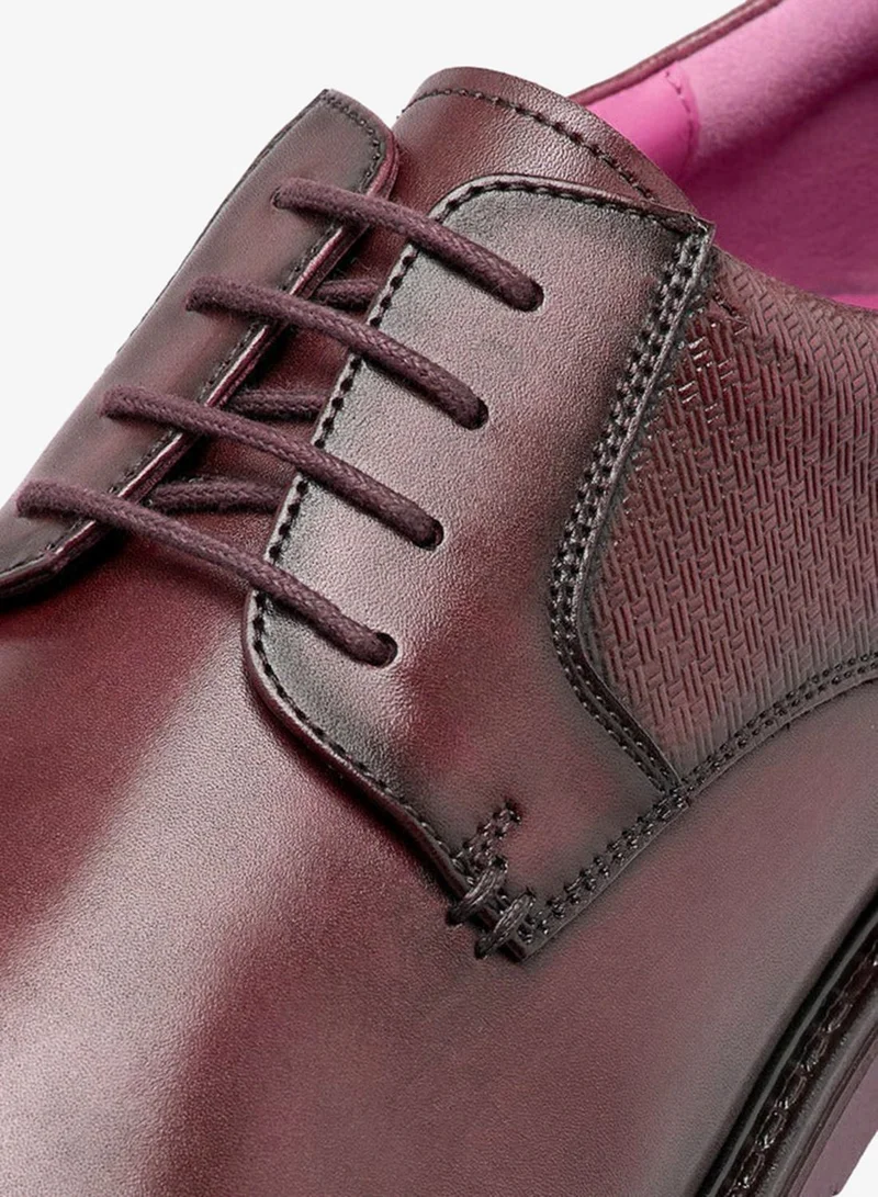 DUCHINI Brown Men Lace-Up Leather Derby Shoes for Men | Best Price UAE