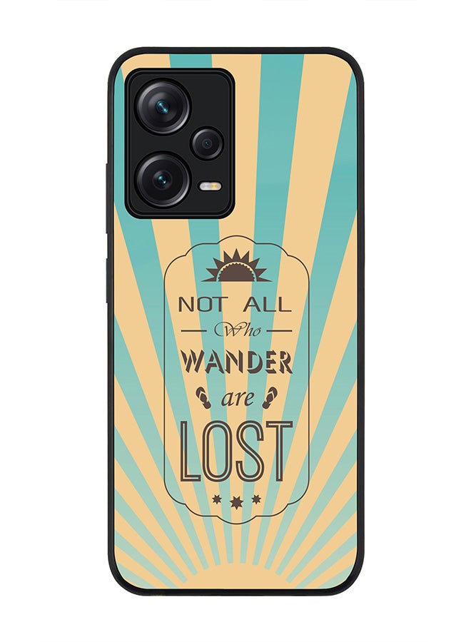 Stylizedd Rugged Black edge case for Redmi Note 12 Pro 5G Slim fit Soft Case Flexible Rubber Edges Anti Drop TPU Gel Thin Cover - Wanderers - Image 1