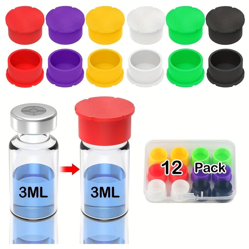 12pcs Reusable Leak Proof Dust Proof Replacement Lids For Glass Bottle Protection - Image 5