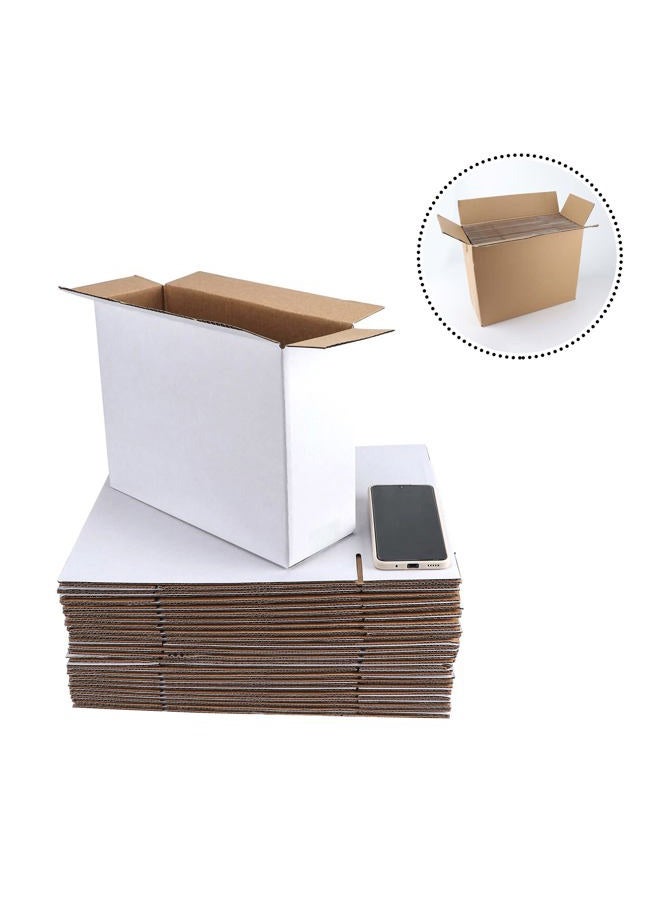 Hoikwo 25 Pack 12x9x4 Inches White Shipping Boxes, Sturdy Packaging Boxes for Small Business Packing Mailer Boxes - Image 4