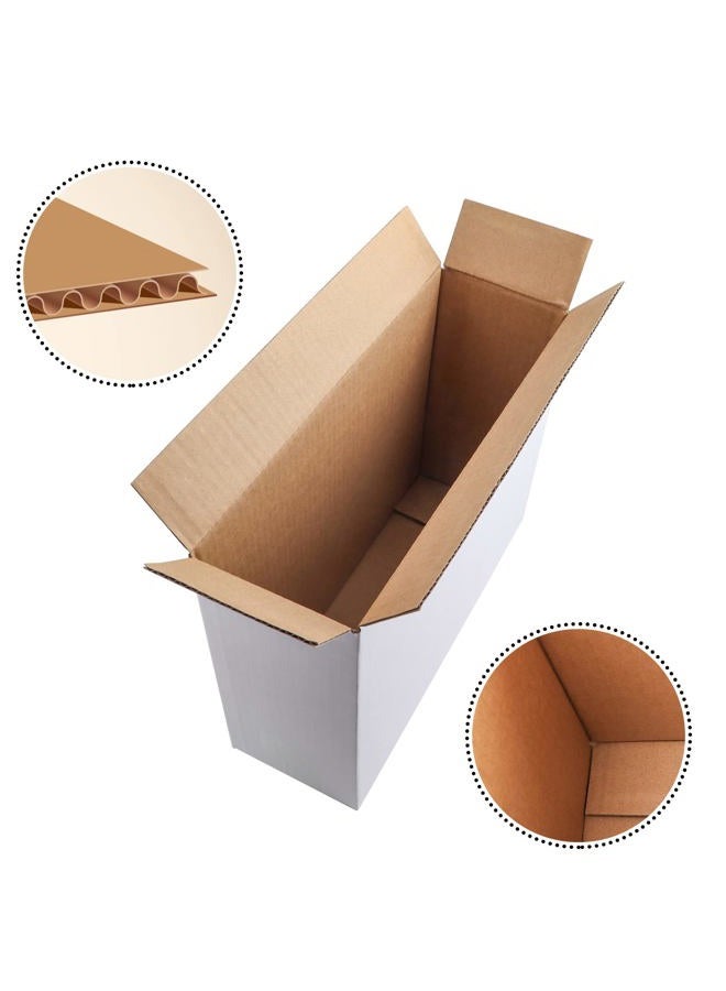 Hoikwo 25 Pack 12x9x4 Inches White Shipping Boxes, Sturdy Packaging Boxes for Small Business Packing Mailer Boxes - Image 3