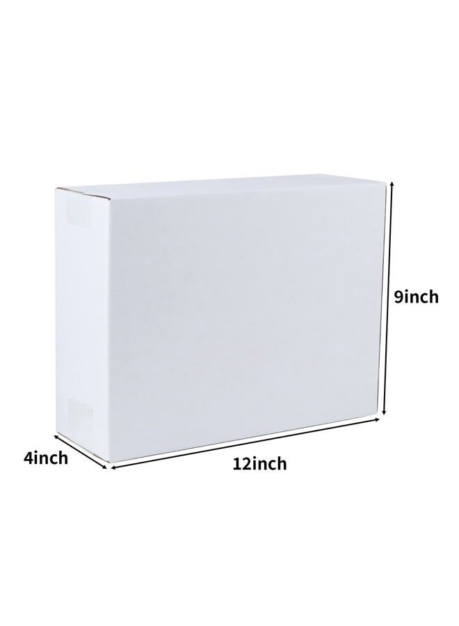 Hoikwo 25 Pack 12x9x4 Inches White Shipping Boxes, Sturdy Packaging Boxes for Small Business Packing Mailer Boxes - Image 2