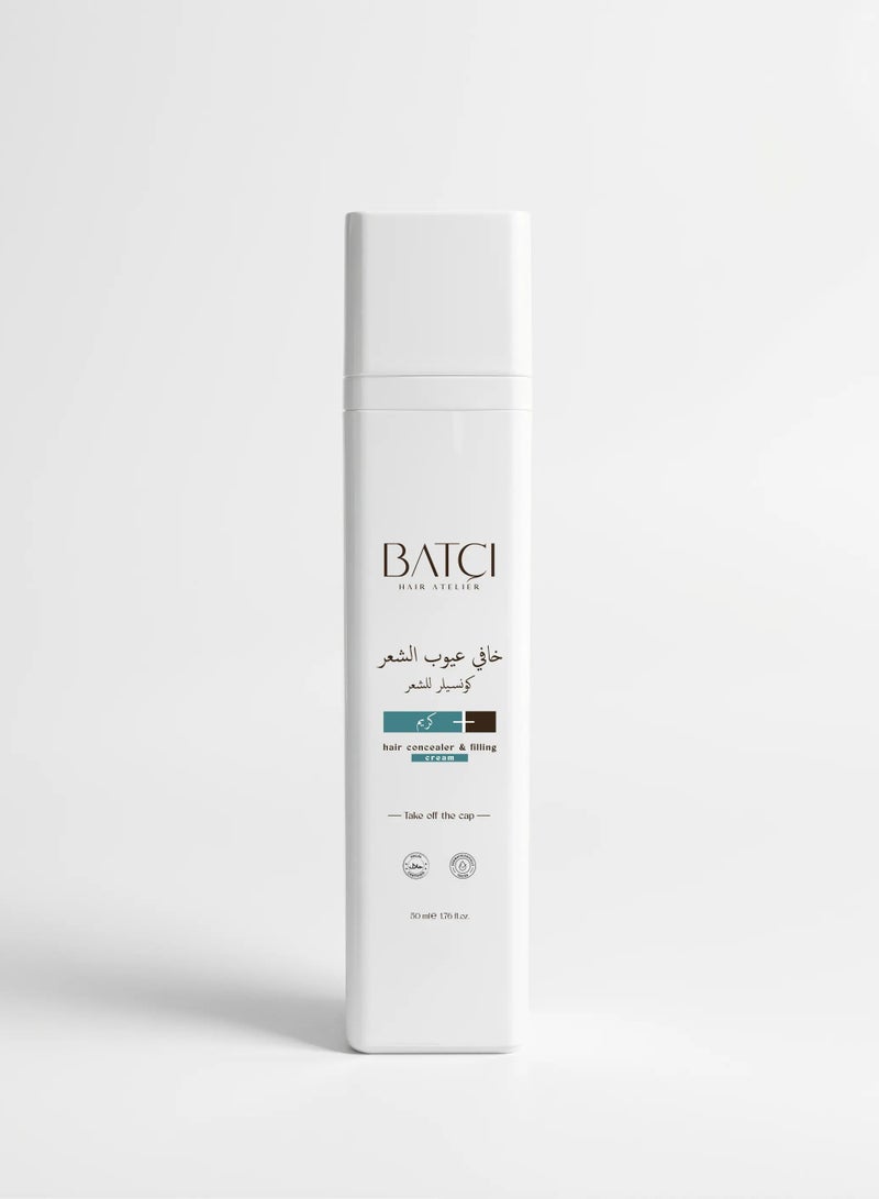 BATCI Hair Concealer Filling Cream for Bald Spots Thinning Hair Waterproof SweatProof Scalp Coverage Natural Root TouchUp Cream for Men Women 50ml - Image 1