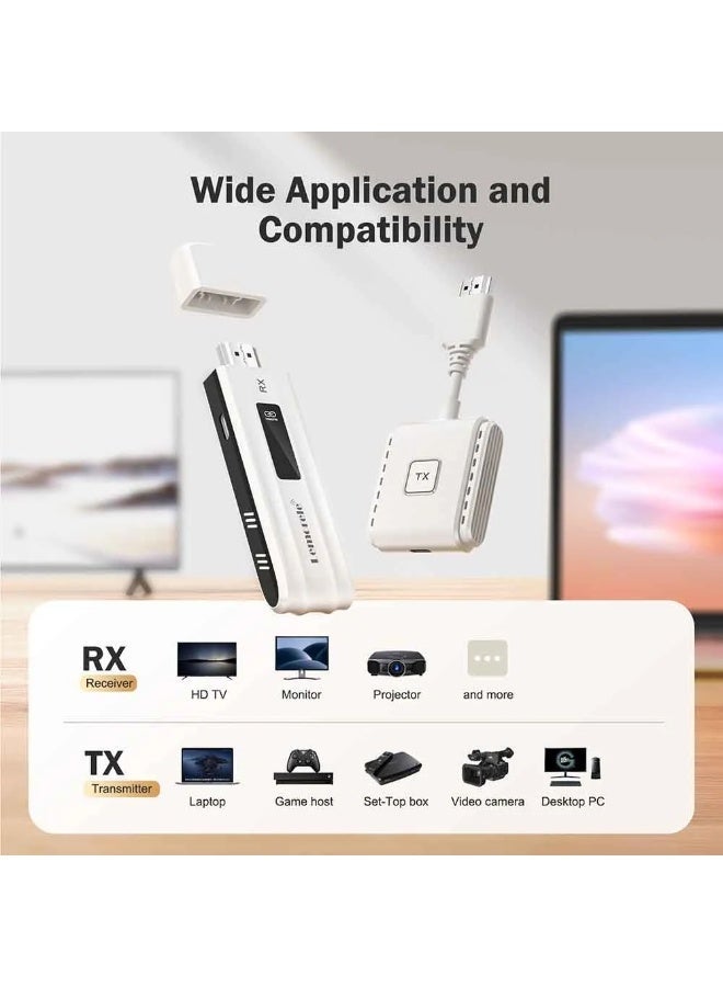 Lemorele P300 Wireless Video Transmitter and Receiver, 1080P Wireless HDMI/USB-C Kit, HDMI Wireless Video Extender - Image 5