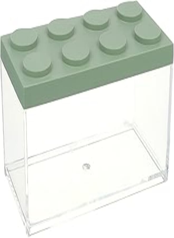 Omada BRICKSTORE Container Sage Green CM 10X20X10,5H CAPACITY 1,5L