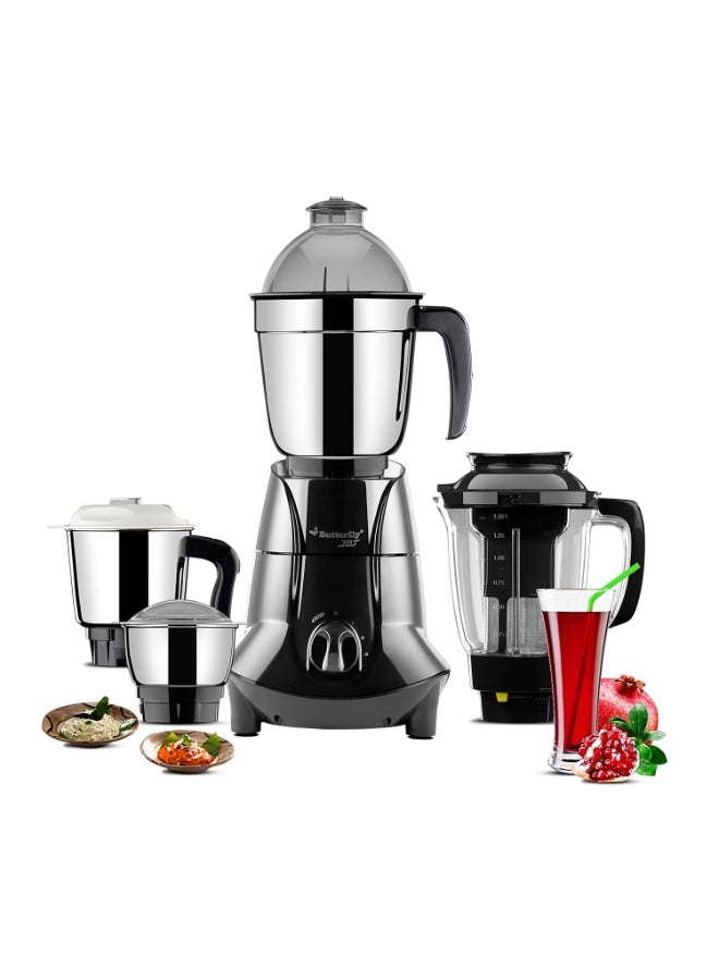 Butterfly 750W Mixer Grinder With Jars And Vegetable Chopper, Grey - Image 5