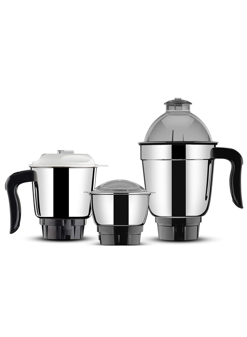 Butterfly 750W Mixer Grinder With Jars And Vegetable Chopper, Grey - Image 4