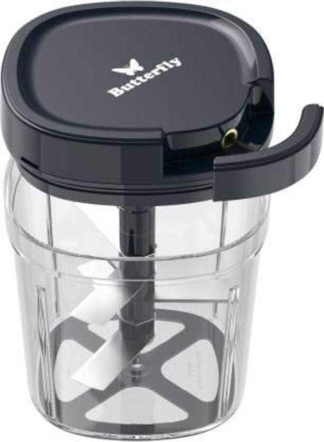 Butterfly 750W Mixer Grinder With Jars And Vegetable Chopper, Grey - Image 2