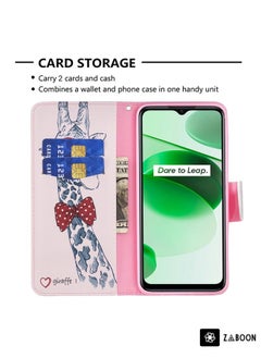 Zaboon Protective Case For OPPO Realme C35 Colored Drawing Pattern Leather  - Image 5
