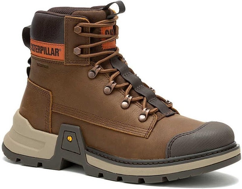 CAT Colorado Expedition Wp Waterproof Coffee Crisp Leather Men's Boots Shoes V1  - Image 5