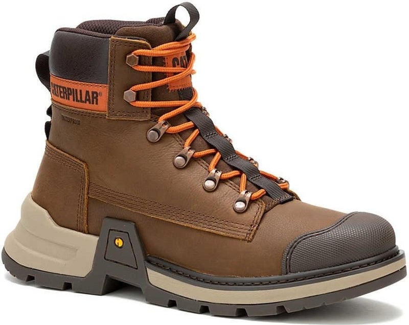 CAT Colorado Expedition Wp Waterproof Coffee Crisp Leather Men's Boots Shoes V1  - Image 2