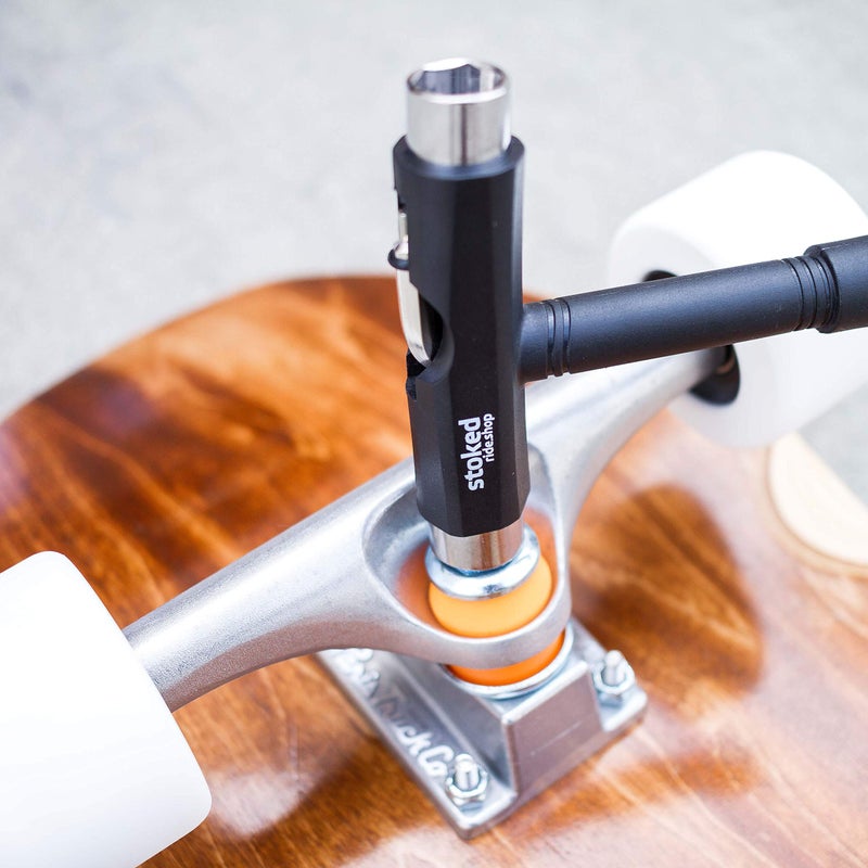 Bones Reds Bearings for [Skateboards, Longboards, Scooters, Spinners] (8 Pack (w/Dragon Spacers, Washers & Stoked Tool)) - Image 4