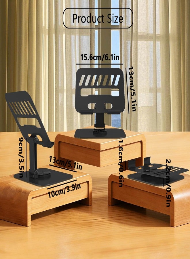TAPMEI Metal Tablet Stand, Adjustable 360° Rotation Tablet Holder Compatible with 4-16" Tablet Such as iPad Pro, iPad Air, iPad Mini, Tab S10 Ultra, Black - Image 3