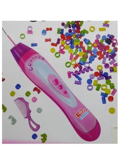 Generic Hair Beads Game for Girls - Ombre Hair Beading Machine Kit for Girls (Multicolor) - Hair Beads for Girls - Hair Beading Machine - Hair Braiding Machine (with Comb, Braiding and Beading Machine) - Hair Braiding Set - Stylish Hair Beads Double the Fun - Hair Beading and Bracelet Maker - Colorful Beads and Threads for Braiding for Girls - Beads for Making Hair Accessories - Hair Beads Games for Girls  - Image 3