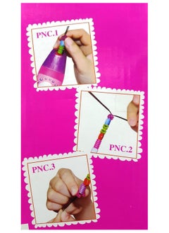 Generic Hair Beads Game for Girls - Ombre Hair Beading Machine Kit for Girls (Multicolor) - Hair Beads for Girls - Hair Beading Machine - Hair Braiding Machine (with Comb, Braiding and Beading Machine) - Hair Braiding Set - Stylish Hair Beads Double the Fun - Hair Beading and Bracelet Maker - Colorful Beads and Threads for Braiding for Girls - Beads for Making Hair Accessories - Hair Beads Games for Girls  - Image 4
