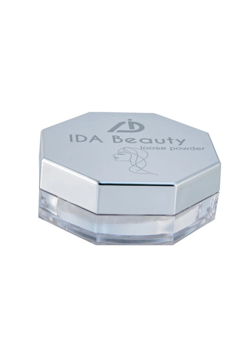 IDA Beauty Weightless Loose Setting Powder | Long-Lasting, Oil-Absorbing, Flawless Matte Finish (Glam 01) - Image 5