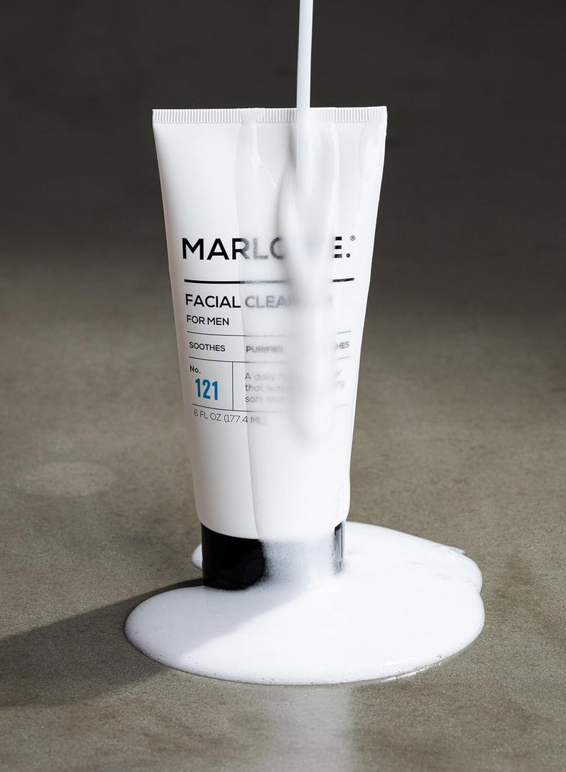 MARLOWE. No. 121 Men's Facial Cleanser and MARLOWE. No. 123 Men's Facial Moisturizer |Daily Face Wash and Lightweight Face Cream | Light Fresh Scent | Natural Ingredients - Image 3