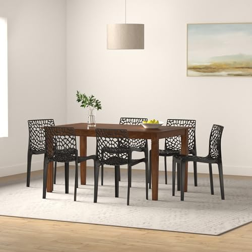 RW REST WELL Web Designer Plastic Outdoor Chair (1Pc, Black) - Image 2