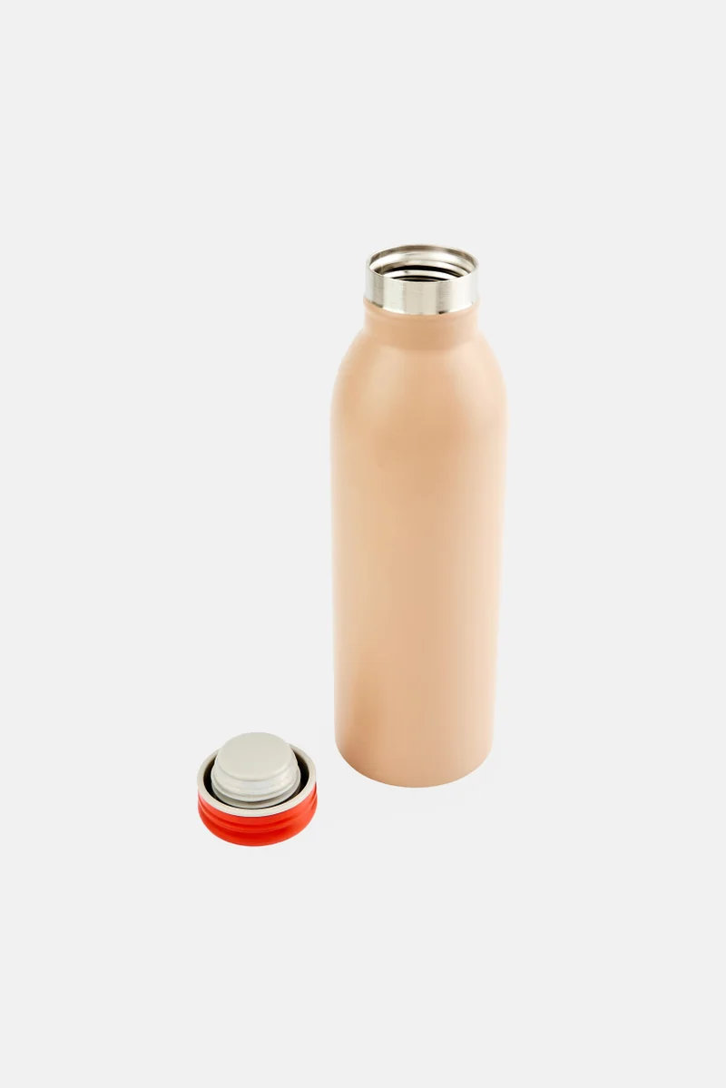 Muy Mucho Stainless Steel Double Wall Water Bottle 500 ml, Light Brown