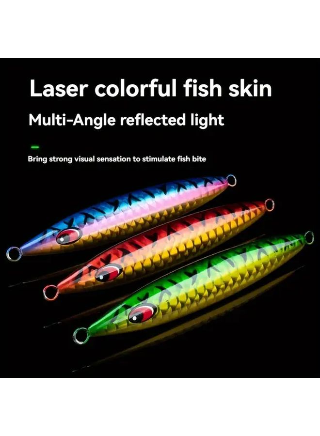 1pc Heavy Duty Lead Fishing Lure C4 300g 0.66lb Quick Sinking UV Glow Realistic Bionic Design For Deep Sea Boat Fishing - Image 1