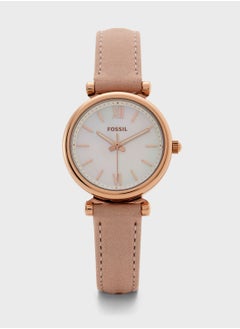 Classic Leather Strap Analog Watch